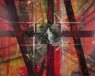 Painting titled "N°26" by Patrice Gruchala, Original Artwork, Acrylic Mounted on Wood Stretcher frame