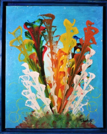 Painting titled "N°33" by Patrice Gruchala, Original Artwork, Acrylic Mounted on Wood Stretcher frame