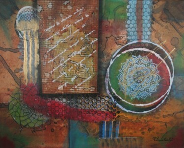 Картина под названием "N°44" - Patrice Gruchala, Подлинное произведение искусства, Акрил Установлен на Деревянная рама для н…