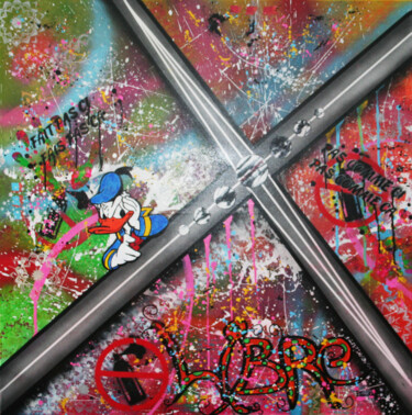 Картина под названием "LIBRE" - Patrice Gruchala, Подлинное произведение искусства, Акрил Установлен на Деревянная рама для…