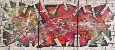 Картина под названием "Loic" - Patrice Gruchala, Подлинное произведение искусства, Акрил Установлен на Деревянная рама для н…