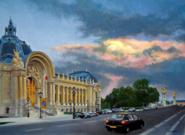 Pintura intitulada "Petit Palais au cré…" por Patrice Latger, Obras de arte originais, Pastel