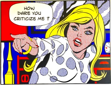 Картина под названием "Criticize me" - Patrice Le Houedec, Подлинное произведение искусства, Масло