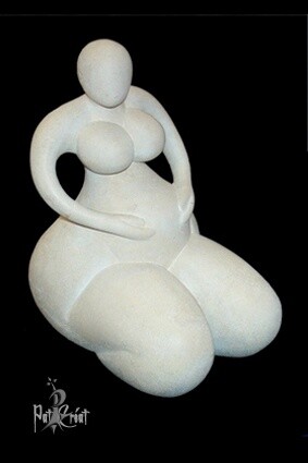Sculpture intitulée "Natalis" par Patrice Lecomte, Œuvre d'art originale, Pierre