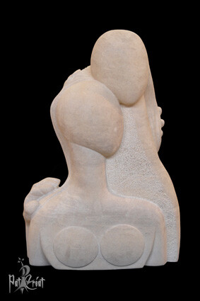 Sculpture intitulée "Sensualité" par Patrice Lecomte, Œuvre d'art originale, Pierre