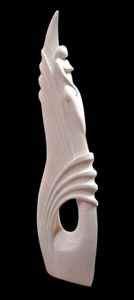 Sculpture intitulée "Sirènitude" par Patrice Lecomte, Œuvre d'art originale, Pierre