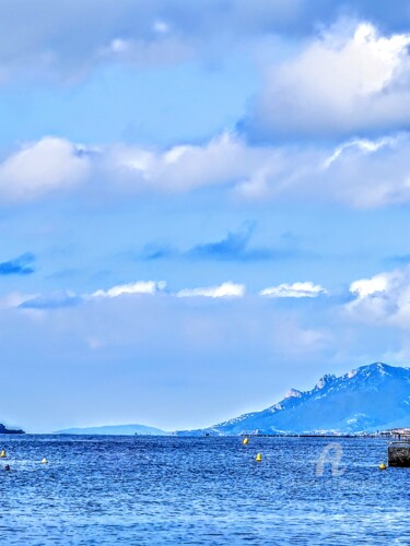 Photography titled "Les Bleus d'Azur" by Patrice Le Gall, Original Artwork, Non Manipulated Photography