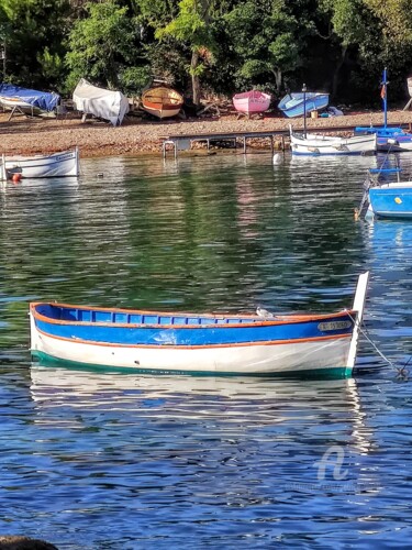 Photography titled "Le pointu du port d…" by Patrice Le Gall, Original Artwork, Non Manipulated Photography