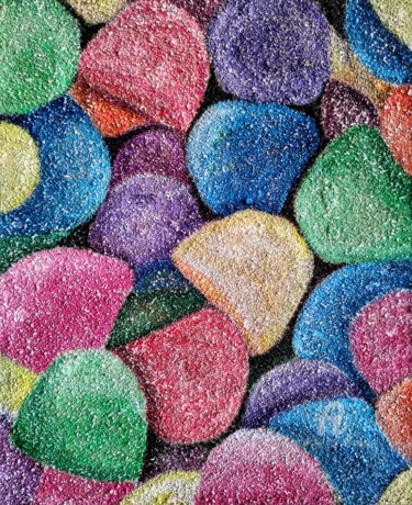 Peinture intitulée "Les Bonbons Gomme" par Patrice Le Gall, Œuvre d'art originale, Acrylique