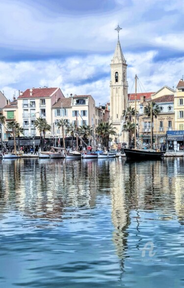 Photographie intitulée "Reflets à Sanary su…" par Patrice Le Gall, Œuvre d'art originale, Photographie non manipulée