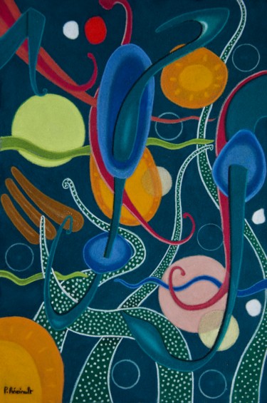 Submarine 2 Peinture intitulée "Submarine 2" par Patrice Preveirault, Œuvre d'art originale, Acrylique