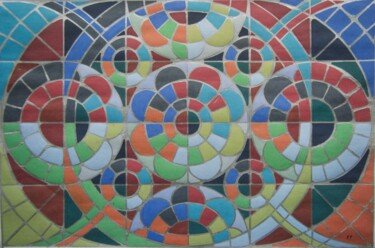 "Mandala Mosaïque (l…" başlıklı Heykel Patrice Preveirault tarafından, Orijinal sanat, Mozaik