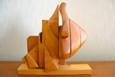 雕塑 标题为“Bateau  à voile (la…” 由Patrice Preveirault, 原创艺术品, 木
