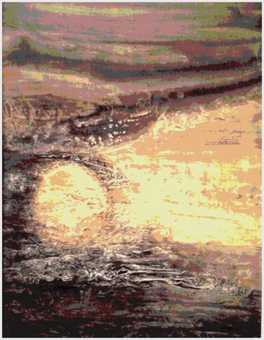 Digital Arts titled "Trou d'ozone" by Patrice Preveirault, Original Artwork, Digital Painting