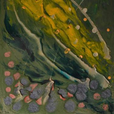 Peinture intitulée "Abstraction" par Patrice Preveirault, Œuvre d'art originale, Peinture vitrail