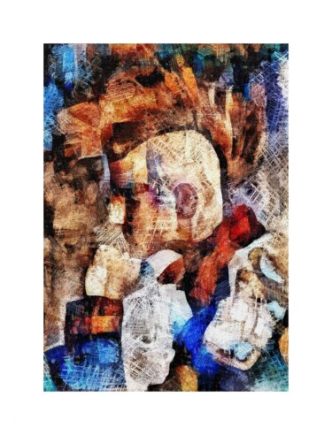 Digital Arts titled "RÉFLEXTION CONTEMPO…" by Patrice Vial, Original Artwork, Digital Painting