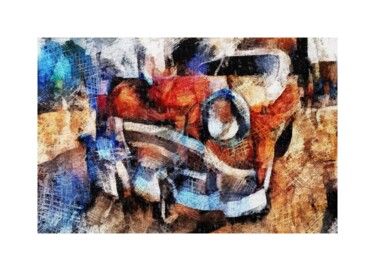 Digitale Kunst mit dem Titel "CUBA" von Patrice Vial, Original-Kunstwerk, Digitale Malerei
