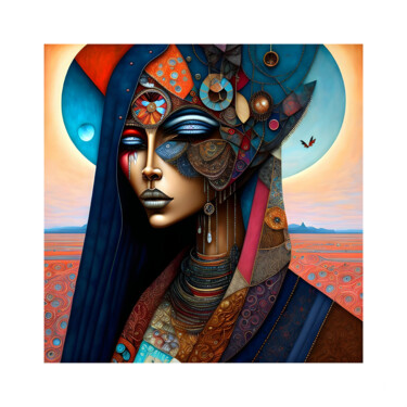 Arte digital titulada "SAGA AFRIKA 1" por Patrice Vial, Obra de arte original, Pintura Digital