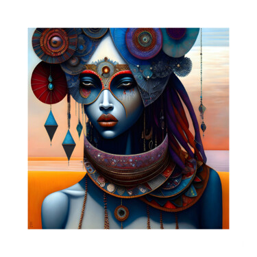 Digital Arts titled "SAGA AFRIKA 3" by Patrice Vial, Original Artwork, Digital Painting