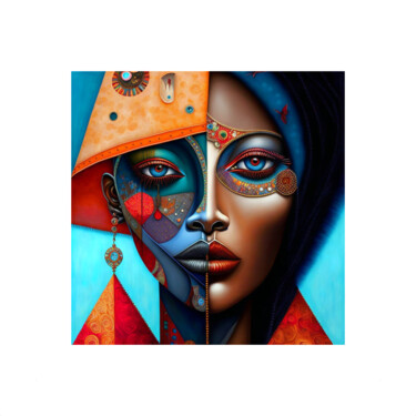 Digital Arts με τίτλο "SAGA AFRIKA 15" από Patrice Vial, Αυθεντικά έργα τέχνης, Ψηφιακή ζωγραφική
