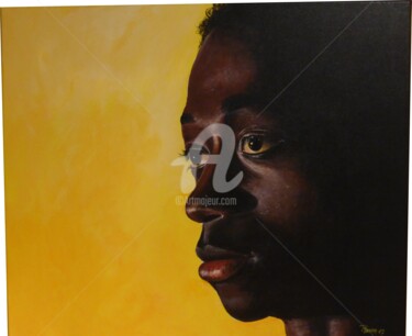 Peinture intitulée "Jeune homme" par Patrice Behra, Œuvre d'art originale, Acrylique