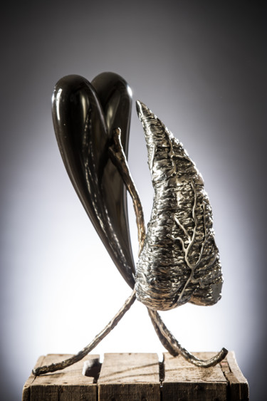 Sculpture intitulée "Les coeurs se boule…" par Bueno Patrice, Œuvre d'art originale, Métaux