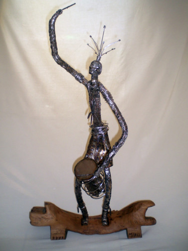 Sculpture titled "Bougarabou" by Bueno Patrice, Original Artwork, Metals