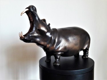 Sculpture intitulée "Hippo" par Bueno Patrice, Œuvre d'art originale, Métaux