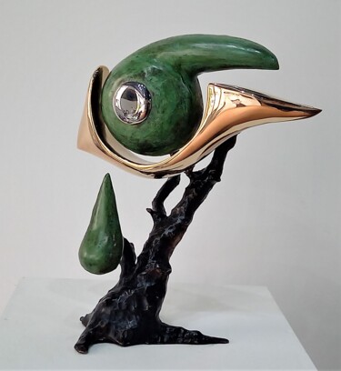 Escultura intitulada "Regard de la nature…" por Bueno Patrice, Obras de arte originais, Bronze