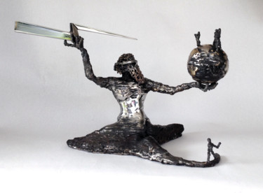 Sculpture intitulée "Deracine" par Bueno Patrice, Œuvre d'art originale, Métaux