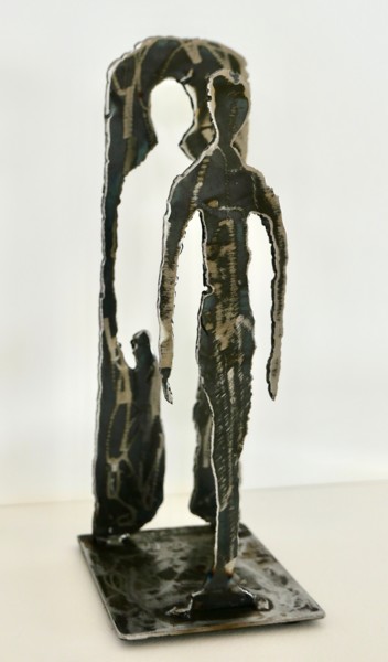 Sculpture titled "To be or not to be" by Patrice Chaland, Original Artwork, Metals