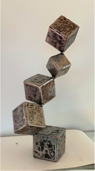 Sculpture titled "Escalade" by Patrice Chaland, Original Artwork, Metals