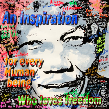 Painting titled "Ché mandela" by Patrice Chambrier, Original Artwork, Acrylic