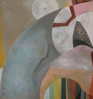 Peinture intitulée ""Composite" N° 227" par Patrice Gallard, Œuvre d'art originale, Huile
