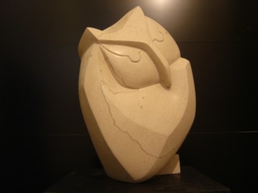 Sculpture titled "chouette" by Patrice Kauffmann, Original Artwork