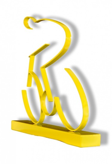 Sculpture intitulée "le maillot jaune" par Patrice Kauffmann, Œuvre d'art originale