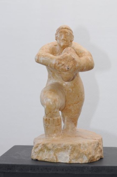 Sculpture titled "rugbyman" by Patrice Kauffmann, Original Artwork
