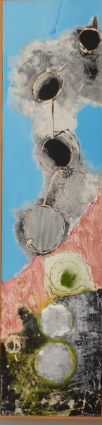 Peinture intitulée "Les bulles s'enchaî…" par Patrice Lecomte, Œuvre d'art originale, Acrylique
