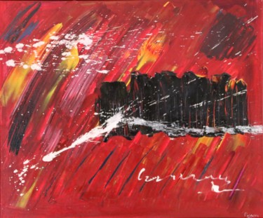 Malerei mit dem Titel "Mythes et Monolithes" von Patrice Poidevin, Original-Kunstwerk, Acryl