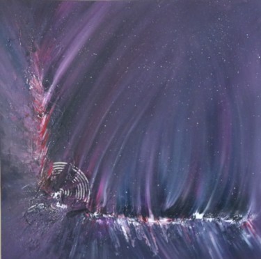 Painting titled "Suspendre l'insaisi…" by Patrice Poidevin, Original Artwork, Acrylic