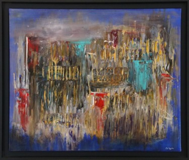 Painting titled "Venise" by Patrice Poidevin, Original Artwork, Acrylic
