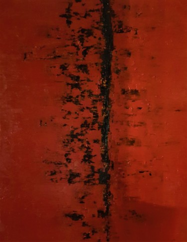 Malerei mit dem Titel "Traversée" von Patrice Poidevin, Original-Kunstwerk, Öl