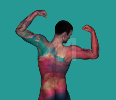 Digital Arts titled "Muscle" by Patricia Antonio, Original Artwork, Photo Montage