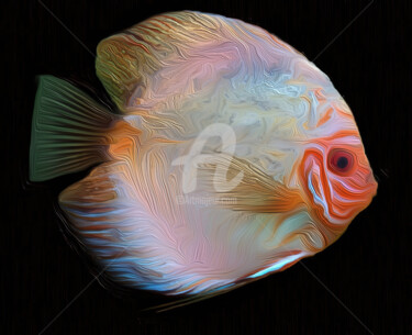 Arts numériques intitulée "Fishing" par Patricia Antonio, Œuvre d'art originale, Peinture numérique