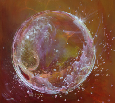 Peinture intitulée "l'eau en devenir" par Patricia Blondel, Œuvre d'art originale, Acrylique