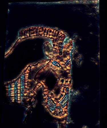Arte digital titulada "Caballo del Faraón" por Patricia Brown (Artedibujopbrown), Obra de arte original, Imagen generada por…