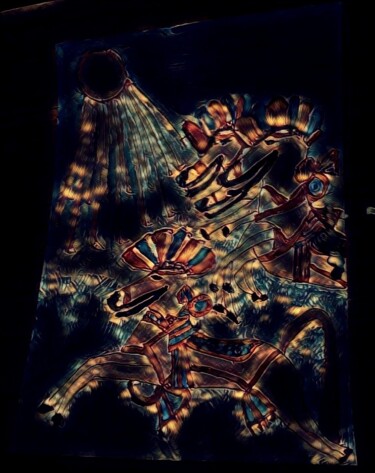 Arte digital titulada "Caballos Egipcios c…" por Patricia Brown (Artedibujopbrown), Obra de arte original, Imagen generada p…