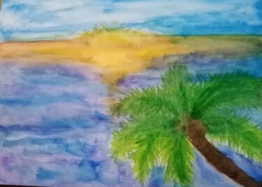Puesta de sol Arte digital titulada "Puesta de sol" por Patricia Brown (Artedibujopbrown), Obra de arte original, Imagen generada por IA