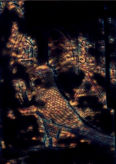 Digital Arts titled "Hombre pajaro dos" by Patricia Brown (Artedibujopbrown), Original Artwork, AI generated image