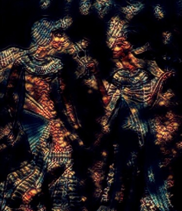 Digital Arts titled "Faraones dos" by Patricia Brown (Artedibujopbrown), Original Artwork, AI generated image